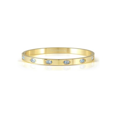 Bracelet jonc Nomination Italy Pretty Bangles en acier et oxydes de zirconium