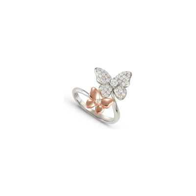 Bague Nomination Italy Sweetmadame en argent et oxydes de zirconium, taille 51