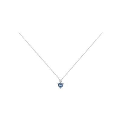 Collier Griffe Rouge en argent, topaze synthétique et oxydes de zirconium