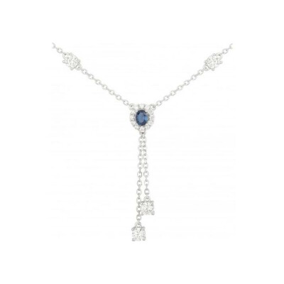 Collier Griffe Rouge en plaqué or et oxyde de zirconium