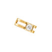 Mono boucle d'oreille dinh van Le Cube Diamant en or jaune et diamant