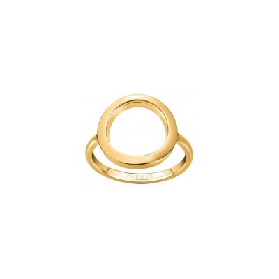 Bague Phebus motif cercle en acier, taille 52