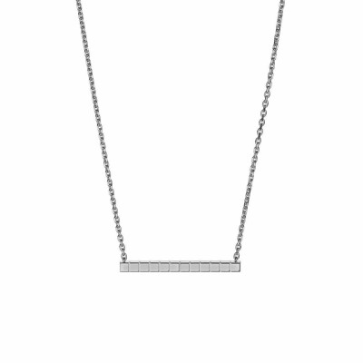 Collier Chopard Ice Cube Pure en or blanc et diamants