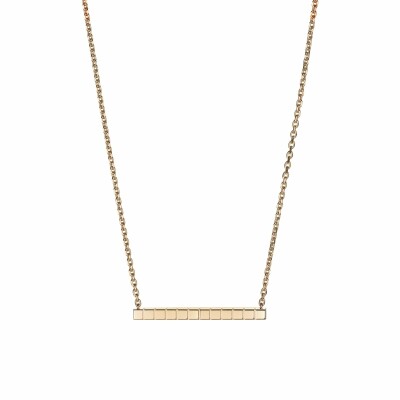 Chopard Ice Cube Pure necklace, rose gold and diamonds partially set