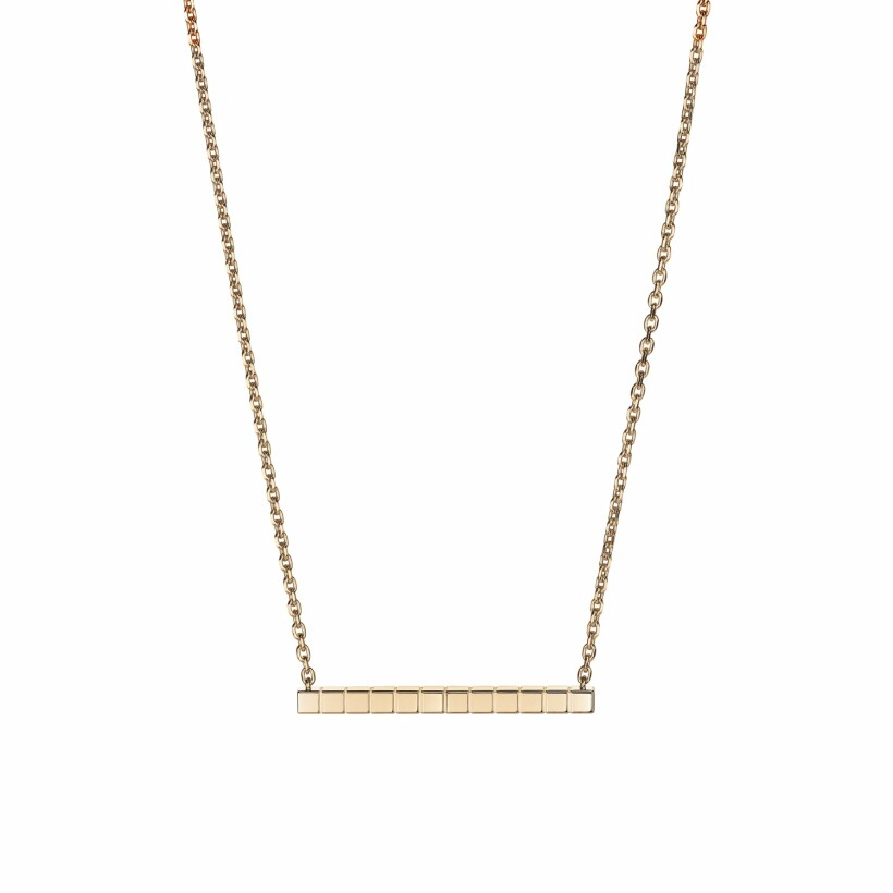 Chopard Ice Cube Pure necklace, rose gold and diamonds