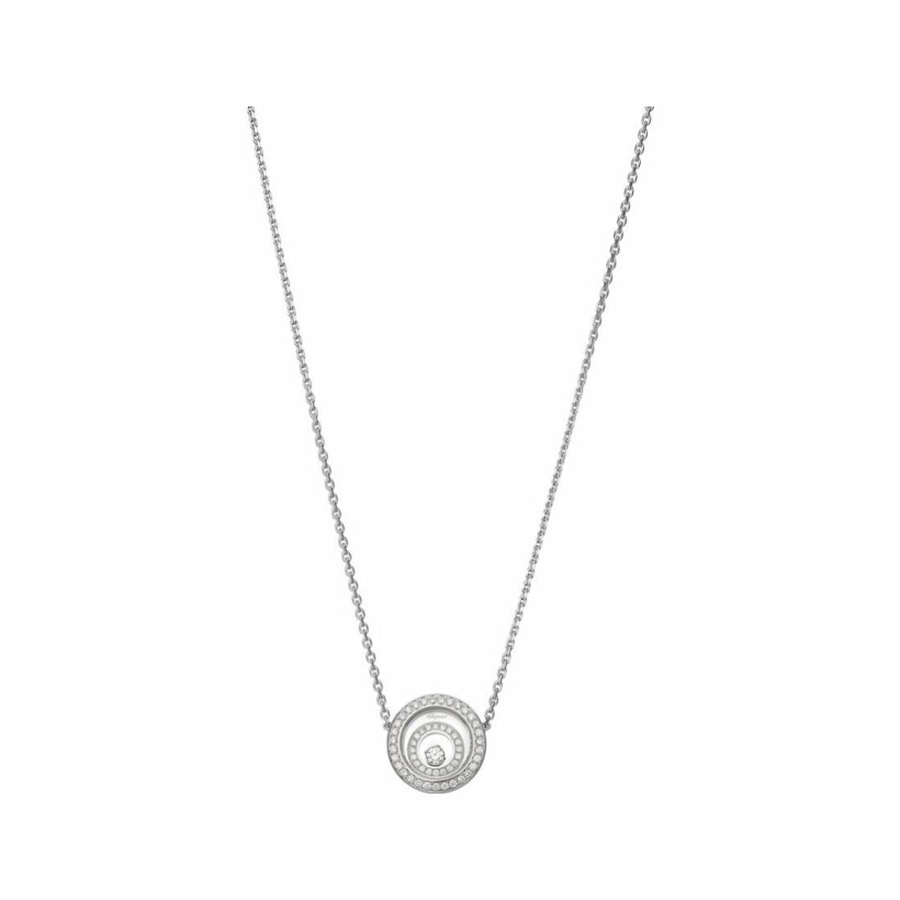 Chopard Happy Spirit in white gold and diamonds necklace
