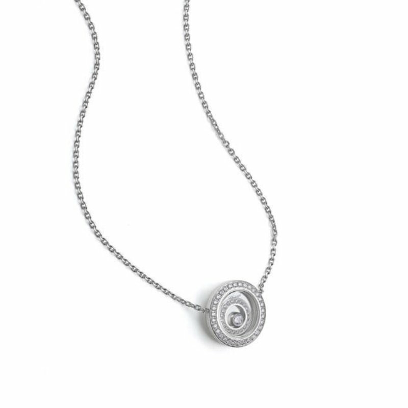 Chopard Happy Spirit in white gold and diamonds necklace