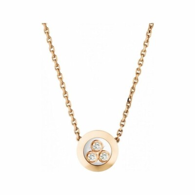 Collier Chopard Happy Diamonds Icons en or rose et diamants