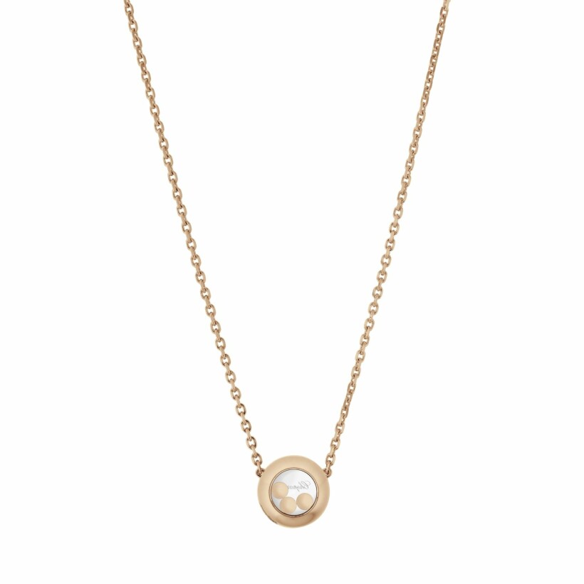 Collier Chopard Happy Diamonds Icons en or rose et diamants