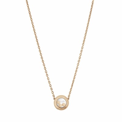 Collier Chopard Happy Diamonds Icons en or rose et diamants