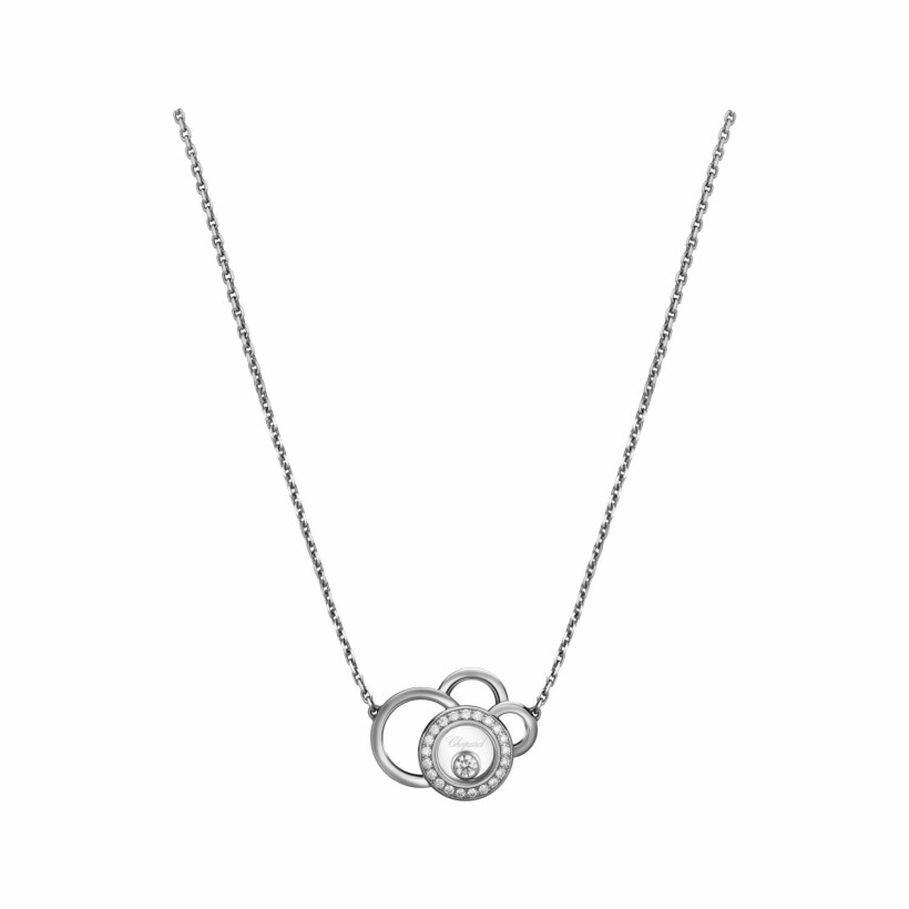 Chopard Ice Cube Pure in white gold and diamonds necklace