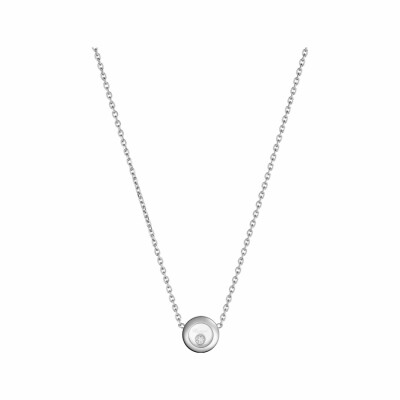 Collier Chopard Happy Diamonds Icons en or blanc et diamants