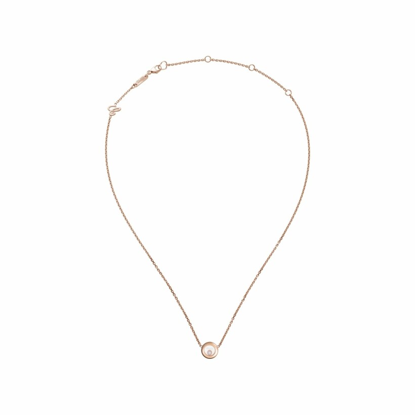 Collier Chopard Happy Diamonds Icons en or rose et diamant