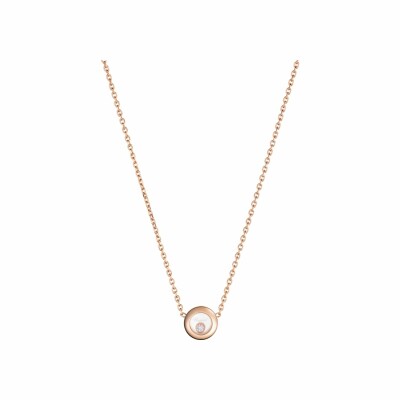 Collier Chopard Happy Diamonds Icons en or rose et diamant