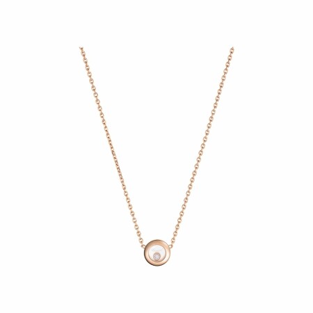 Collier Chopard Happy Diamonds Icons en or rose et diamant