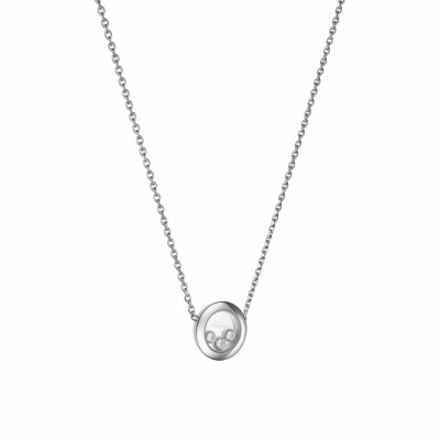 Collier Chopard Happy Diamonds Icons en or blanc et diamants