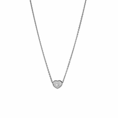 Collier Chopard Happy Diamonds Icons en or blanc et diamant