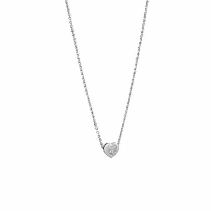 Collier Chopard Happy Diamonds Icons en or blanc et diamant