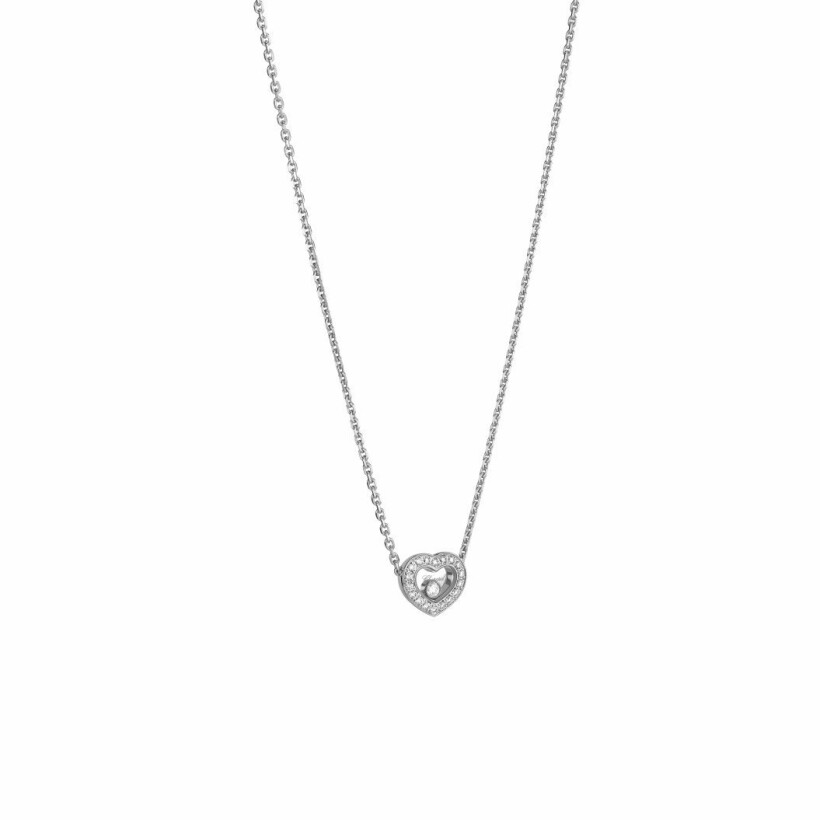 Chopard Happy Diamonds Icons Halskette aus Weißgold und Diamanten