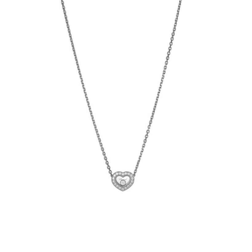 Chopard Happy Diamonds Icons Halskette aus Weißgold und Diamanten