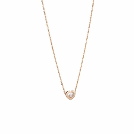 Collier Chopard Happy Diamonds Icons en or rose et diamants