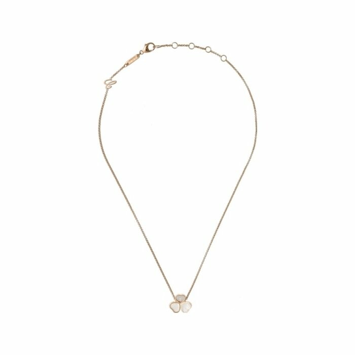 Chopard Happy Hearts necklace, rose gold, mother-of-pearl, diamond