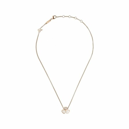 Chopard Happy Hearts necklace, rose gold, mother-of-pearl, diamond