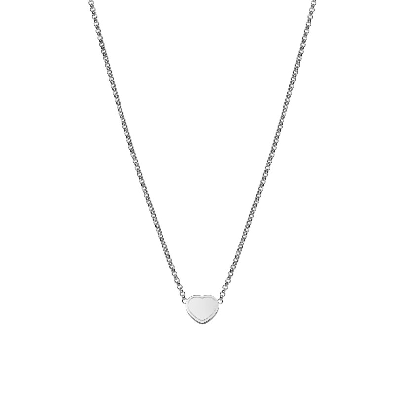 Chopard My Happy Hearts necklace, white gold and diamonds