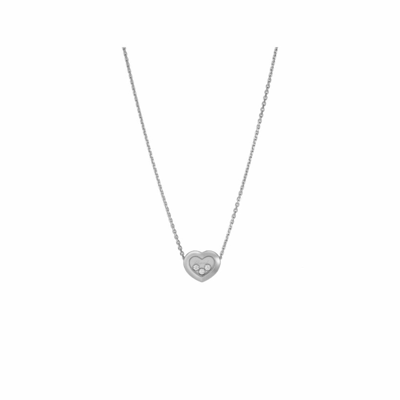 Collier Chopard Happy Diamonds Icons en or blanc et diamants