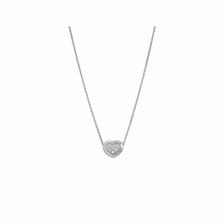 Collier Chopard Happy Diamonds Icons en or blanc et diamants