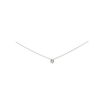 Collier en or blanc et diamant de 0.10ct