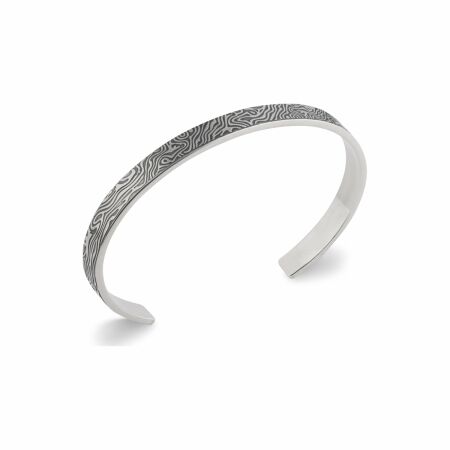 Bracelet jonc en argent, 62cm