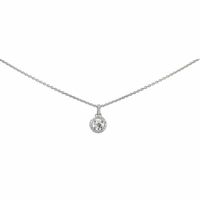 Collier en or blanc et diamants de 0.31ct