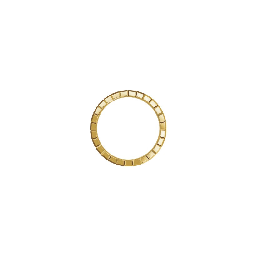 Chopard Ice Cube ring in yellow gold and diamonds, size 51