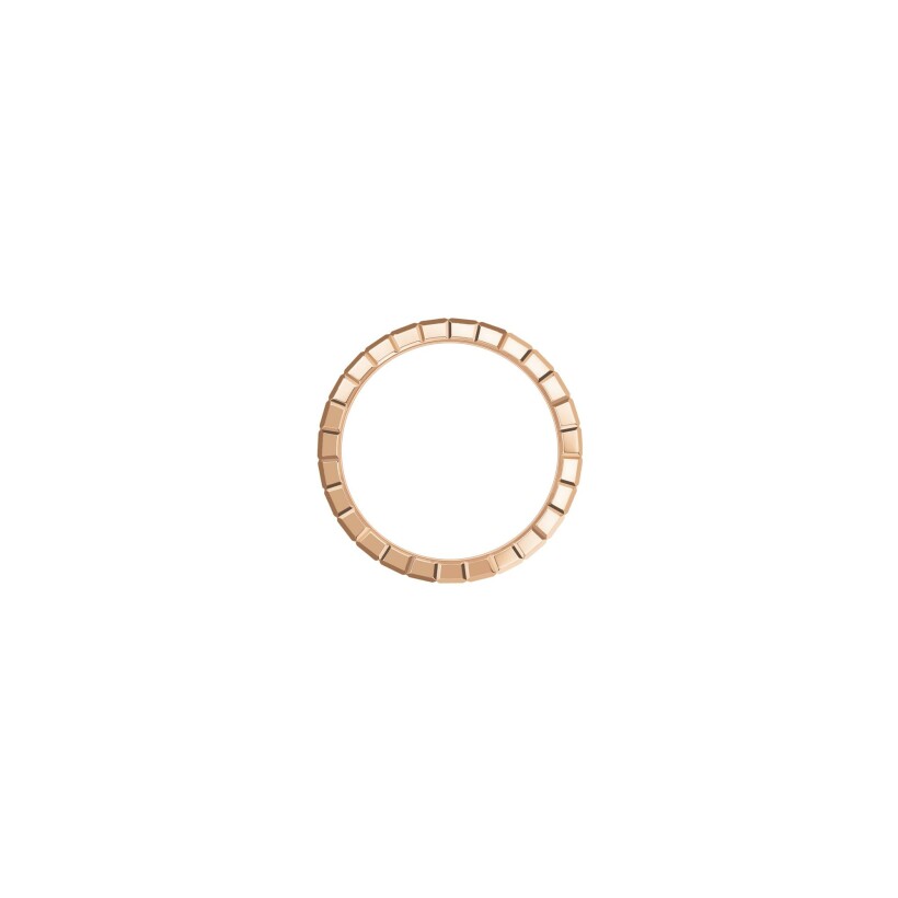 Chopard Ice Cube, rose gold, diamonds ring, size 54