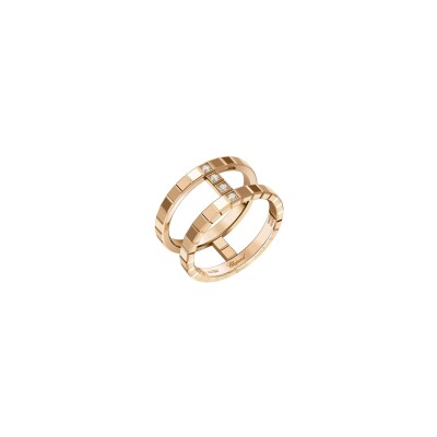 Chopard Ice Cube, rose gold, diamonds ring, size 52