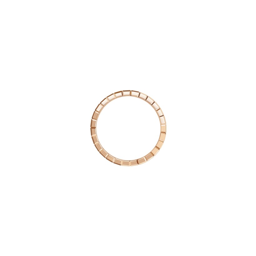 Chopard Ice Cube, rose gold, diamonds ring, size 52