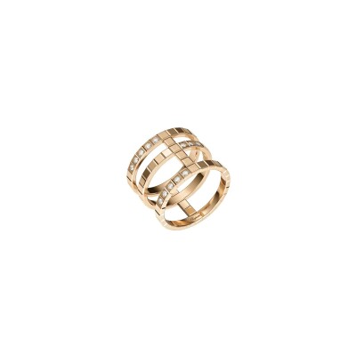 Chopard Ice Cube, rose gold, diamonds ring, size 52