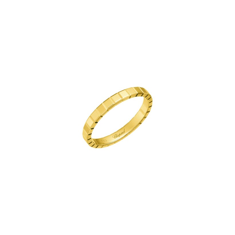 Bague Chopard Ice Cube en or jaune, taille 53