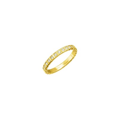Bague Chopard Ice Cube en or jaune et diamants, taille 51