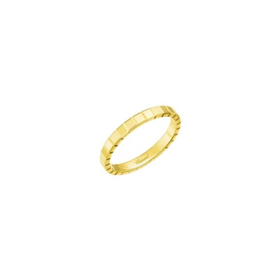 Bague Chopard Ice Cube Pure en or jaune, taille 53