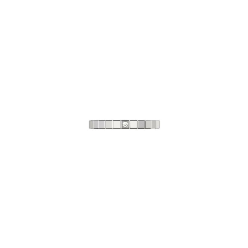 Bague Chopard Ice Cube en or blanc et diamants, taille 53