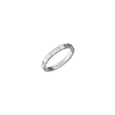 Bague Chopard Ice Cube en or blanc et diamants, taille 53