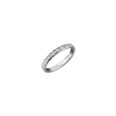 Bague Chopard Ice Cube en or blanc et diamants, taille 52