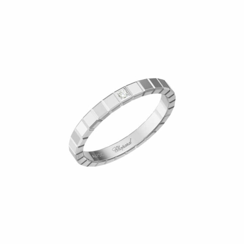 Chopard Ice Cube Pure ring, white gold and diamond, size 52