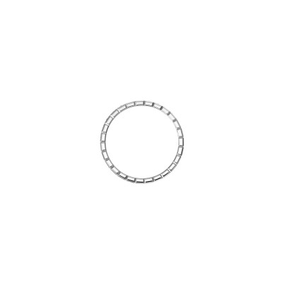 Bague Chopard Ice Cube en or blanc et diamants semi-sertis, taille 54