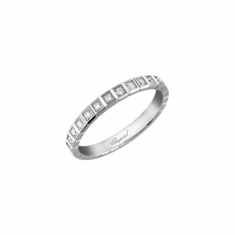 Chopard Ice Cube Purein white gold and diamonds wedding ring, size 53