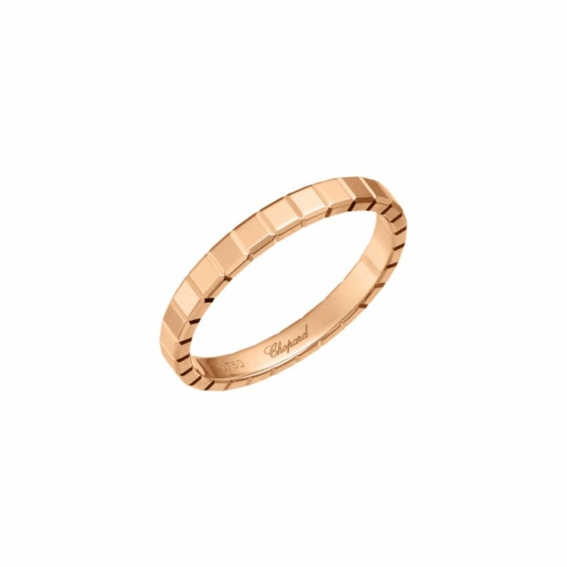 Chopard Ice Cube Pure in pink gold wedding ring