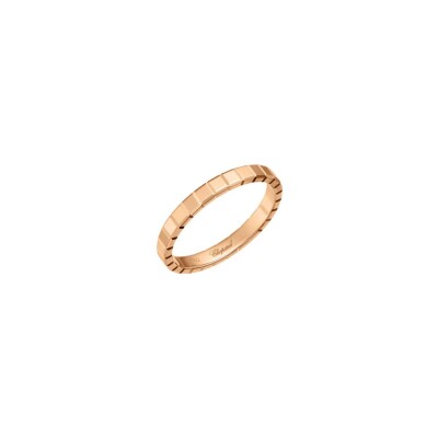 Bague Chopard Ice Cube en or rose, taille 51