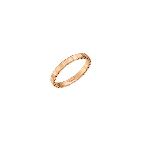 Bague Chopard Ice Cube en or rose, taille 53